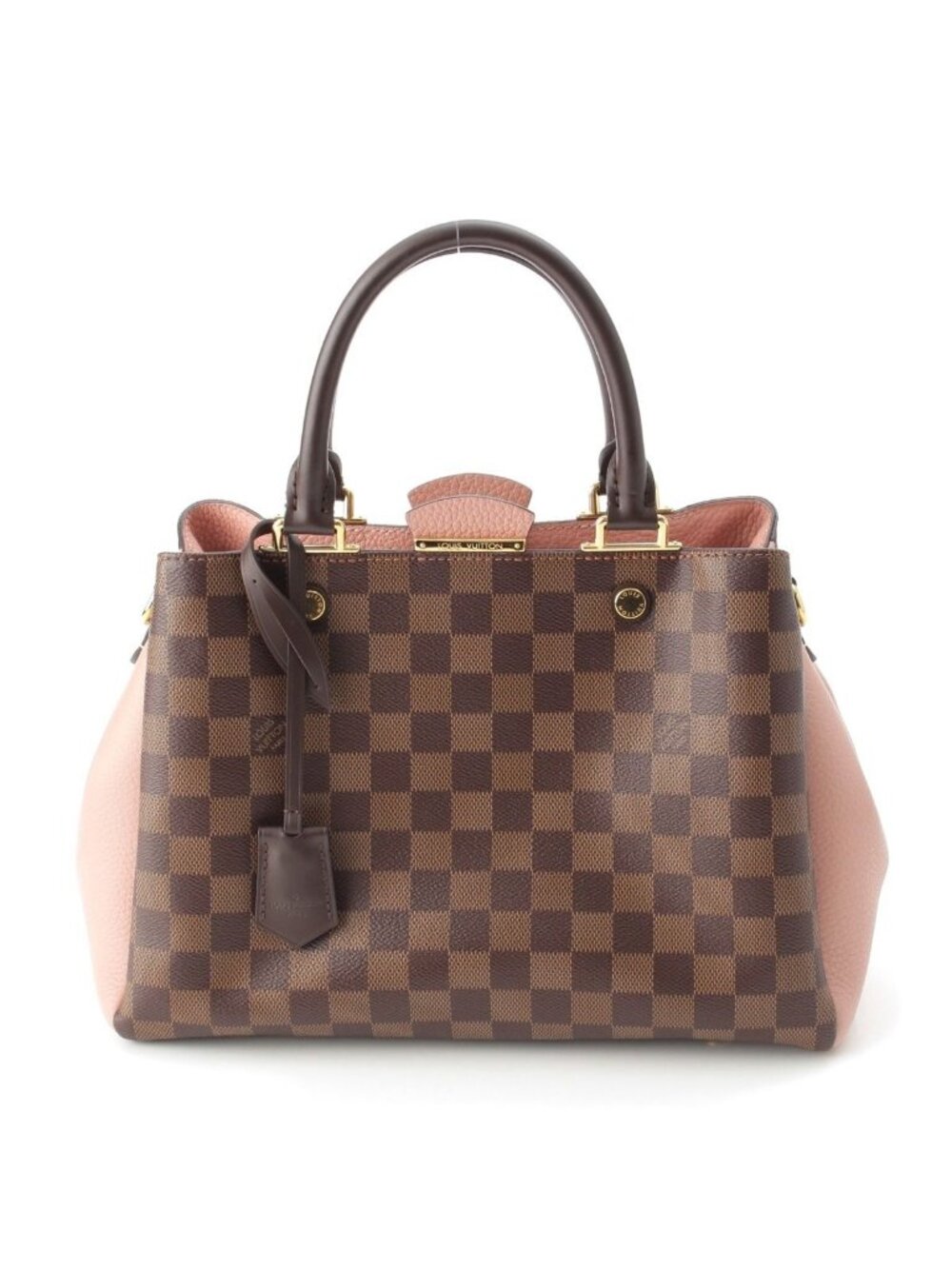 Louis Vuitton Damier Brittany Taurillon Leather 2-Way Handbag Brown Pink